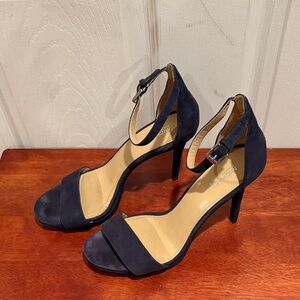 Michael Kors Navy Ankle Strap Heels